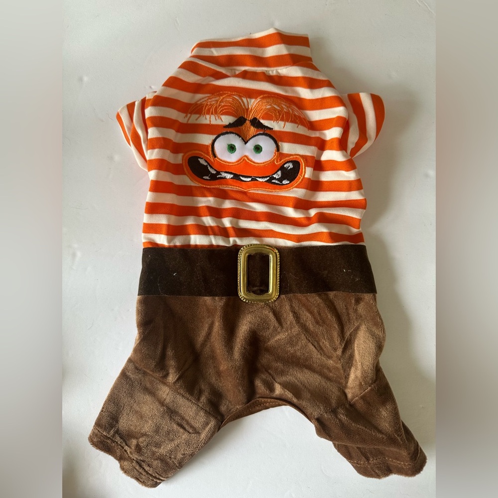 Orange and Brown Striped Pet Costume‎